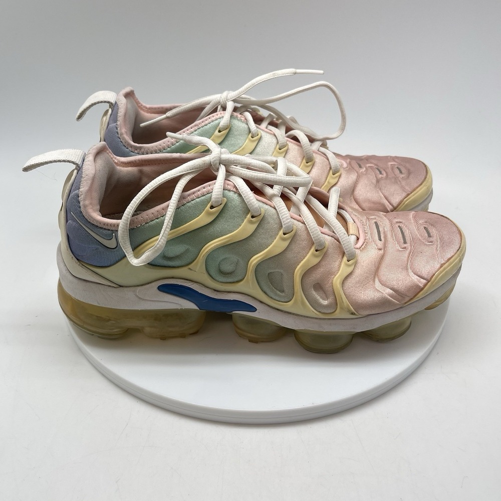 Nike Air VaporMax Plus Womens‎ Size 8 Orange Green White Running Shoes Sneakers